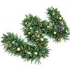Christmas Wreath Hanging Decor PVC Artificial Berry Vine Garland Door Wall Hotel Mall Holiday Decoration