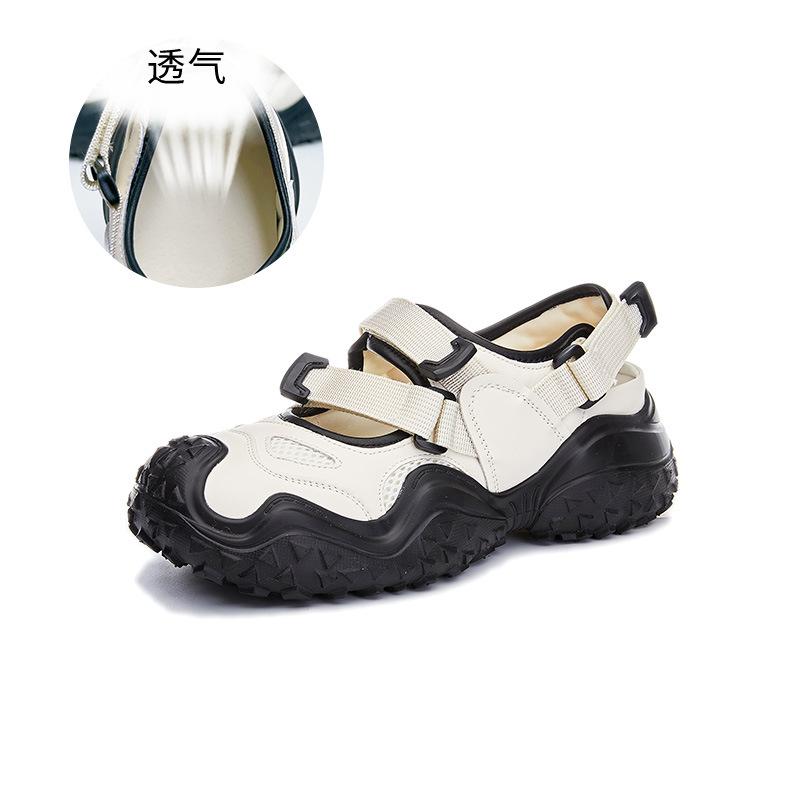 Foam sole leather little white shoes women's 2025 summer new thick-soled sports and leisure single shoes fashion versatile women's shoes trend