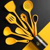 Set de 8 Ustensile Chinezești din Silicon pentru Bucătărie: Spatulă, Polonic de supă și altele