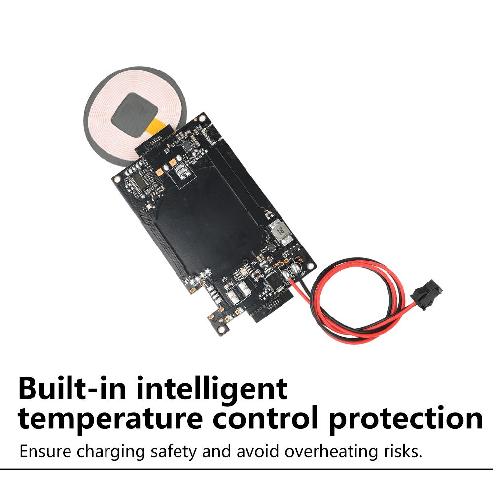 DC 10-24V 20W Car Wireless Charger Electric Vehicle Modification Mobile Wireless Charging Module with Temp Control Protection