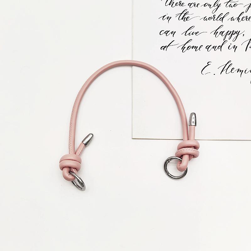 Knyten Dam PU-läder Handväskrem med Metallringspänne - Mode Axelremsbyte