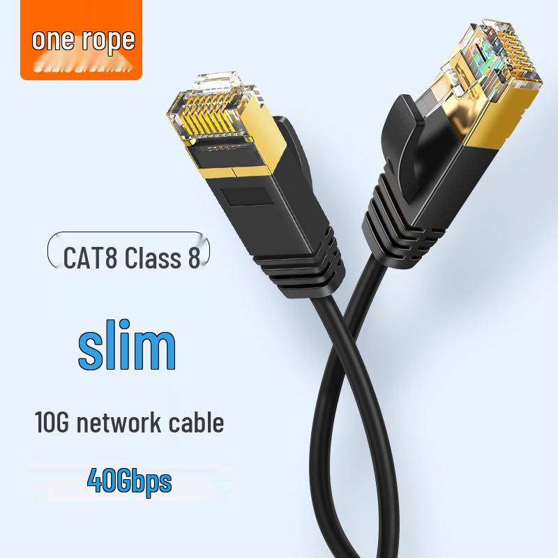 

Cat8 Shielded 10 Gigabit Pure Copper Network Cable, Ultra-Fine for Home or Office, Available in 2/3 Meters 0.3m
