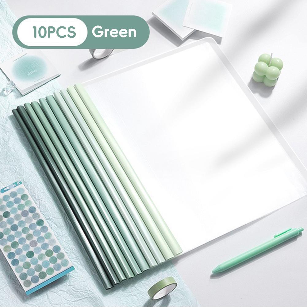 Большая вместимость папки формата А4 для документов, сумка для хранения офисных принадлежностей, контрольная бумага, канцелярские принадлежности зелёный