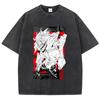 Baumwolle Gewaschen Dandadan Okarun T-Shirt Herren Japanischer Anime T-Shirt Cartoon Hohe Qualität T-Shirt Ästhetisch Mode T-Shirt Männlich