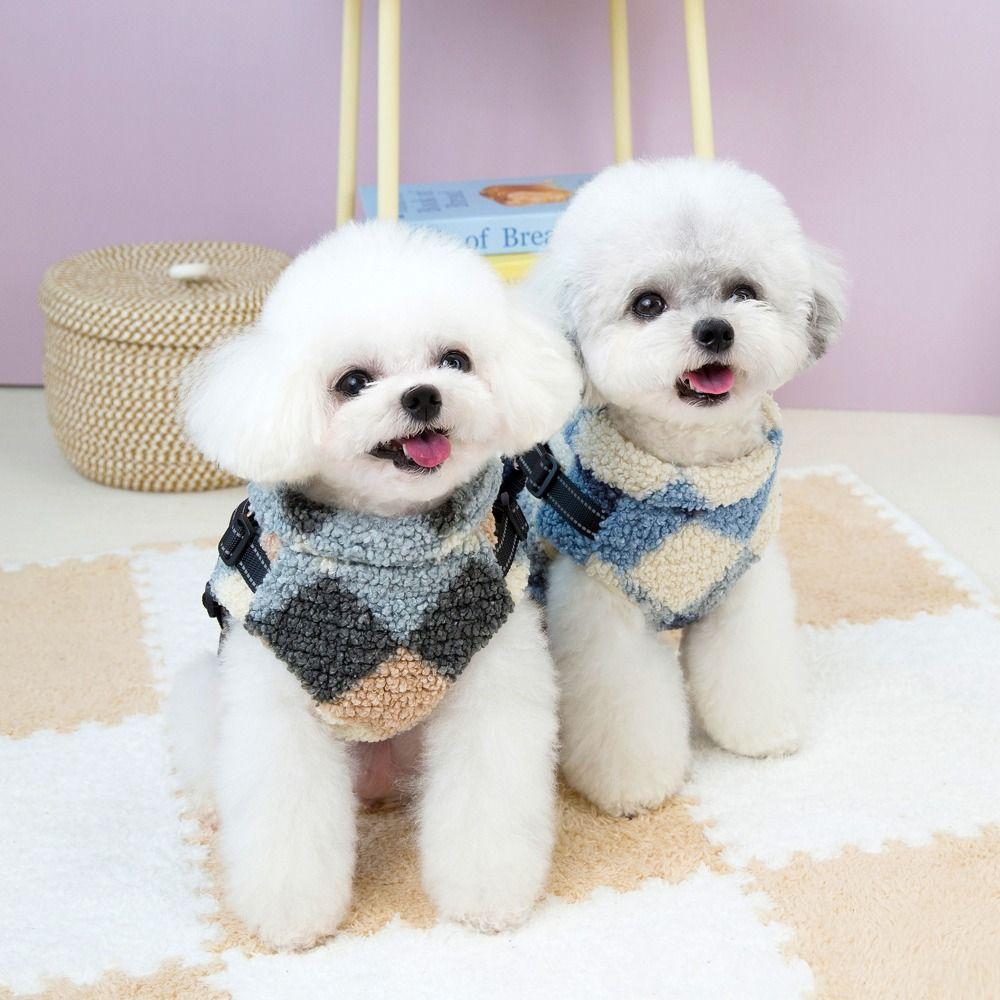 Warm Dog Jacket Thickened Dog Vest Puppy Outfit Winter Pet Clothes  Training