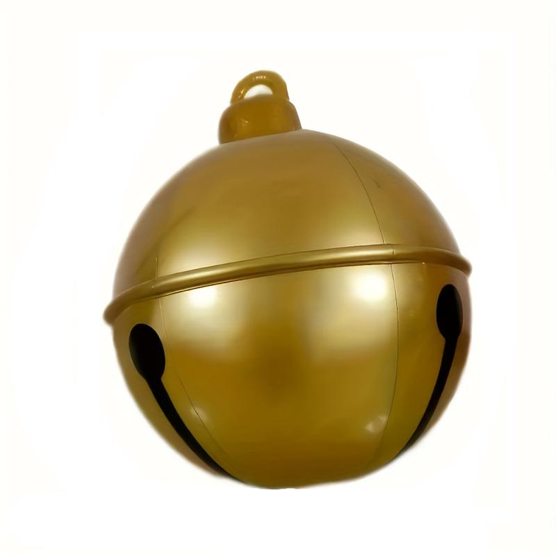 

Золотой ПВХ Надувной Шар-Колокол Многоразовый Блестящий Глянцевый для Рождества Нового года Украшения для вечеринки на открытом воздухе Прочный Легко установить 45cm