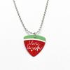 Elegant and Sparkling Watermelon Necklace Pendant, with A Cute and Playful Fruit Style Design, Exquisite and Vibrant Women's Jewelry Item.