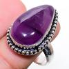 Salbei Amethyst Edelstein Handarbeit 925 Sterling Silber Schmuck Ring Größe 9