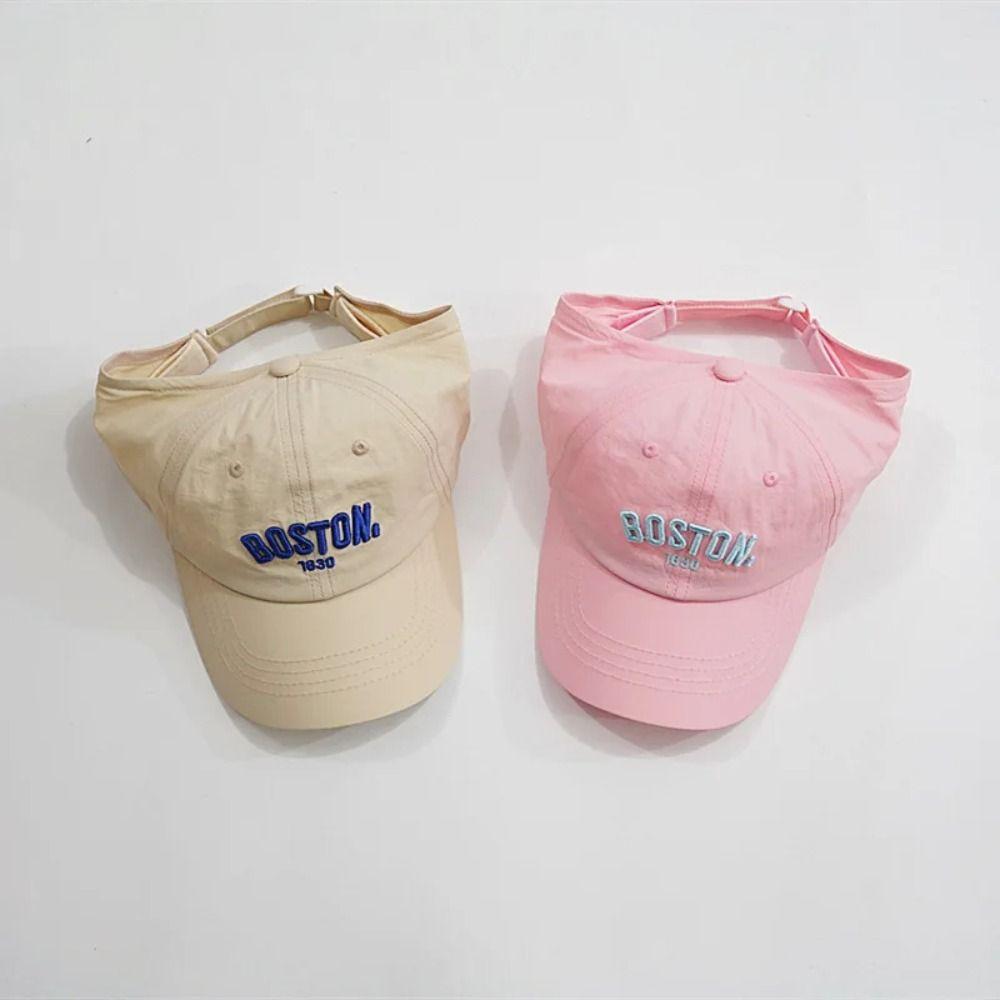 Quick-dry Summer Kid Sunhat Korean Style Children's Visor Hat Comfortable Half Empty Top Hat  Boy