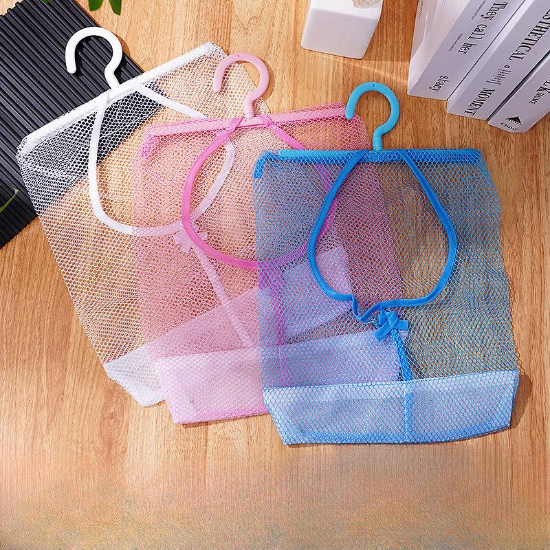 1pc Multi-Functional Hanging Mesh Storage Bag, Polyester, Hand Wash Only, Space-Saving Organizer with Easy Access