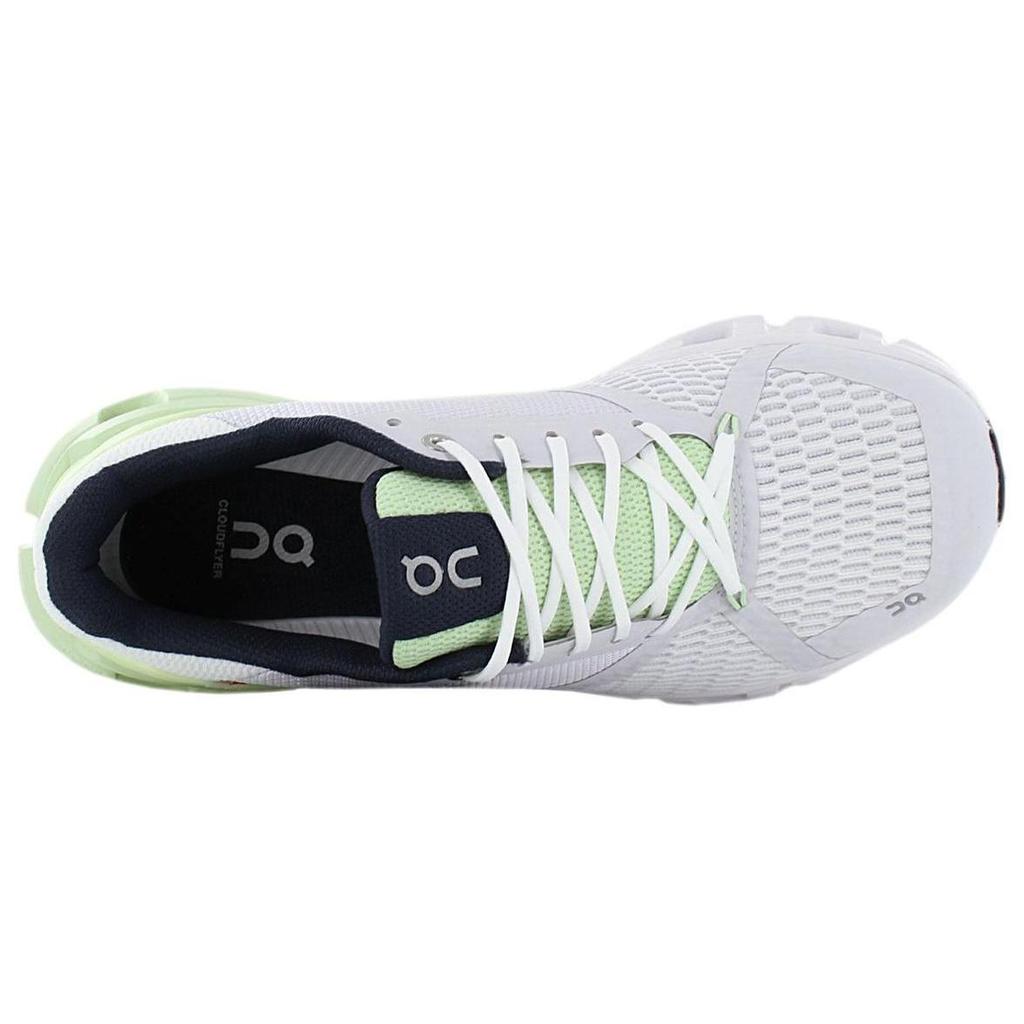 On Cloudflyer Abrasion Resistant Breathable Low Top Running Shoes Women's White Green 21.99031