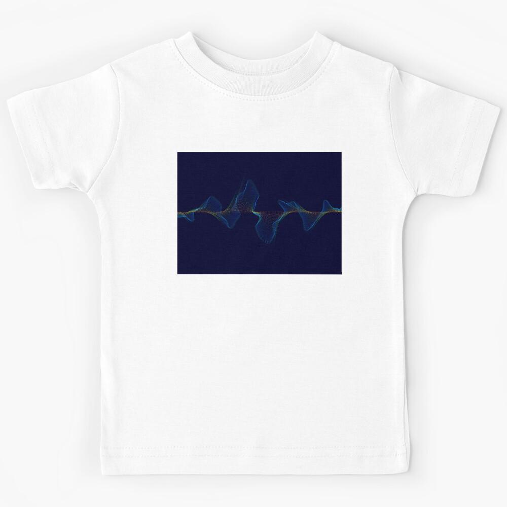 cyberspace futuristic sci-fi wave Kids T-Shirt 130