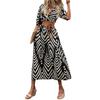 Greciilooks Women' Rayon Wrap Maxi Dress (GlWd1 Black