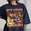Five Nights At Freddy's Shirt, Vintage 90s Graphic Gaming Tee, FNAF Freddy Fazbear Chica Bonnie Foxy Shirt, Horror Game Movie Fan Gift
