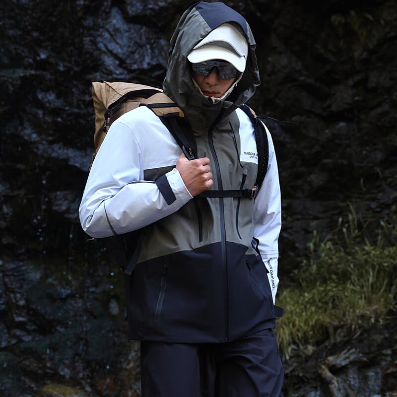 Tanboer Men's Removable Liner Hooded Down Jacket TA233359