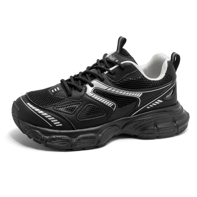 Paar Sportschuhe Dicke Sohle Mode Klassische Freizeitschuhe Verschleißfest Komfort Schnürschuhe Outdoor Laufschuhe für Herren Damen