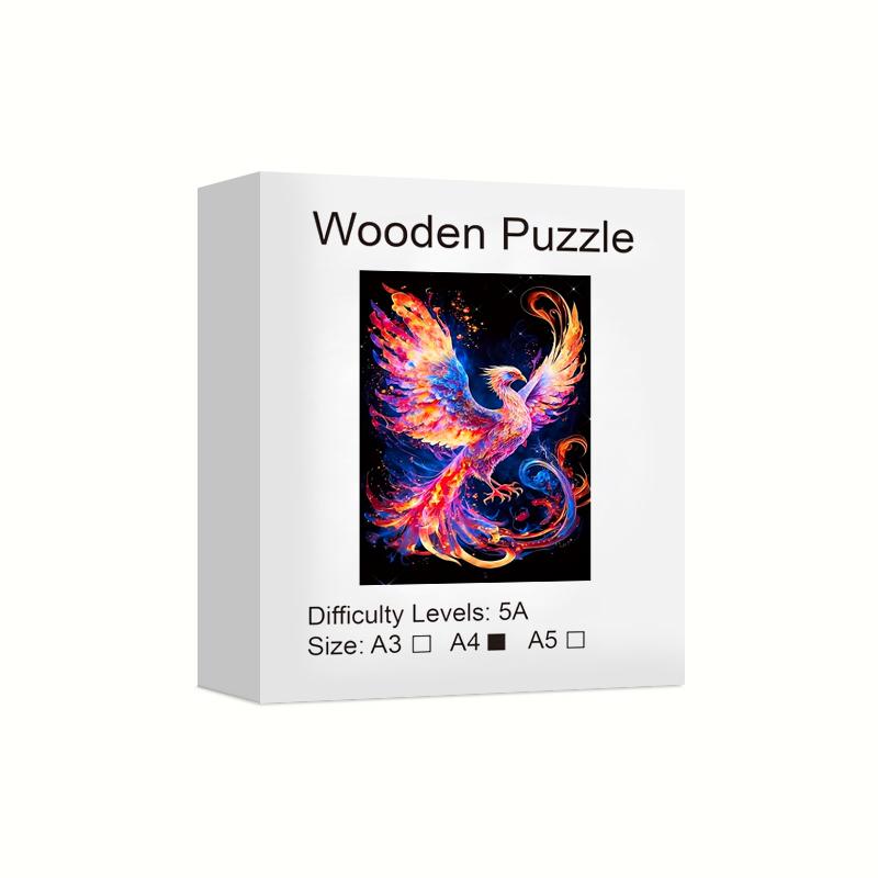 Colorful Bird Wooden Puzzle for Jigsaw Lover, Uniquely Stress Relieves Toys, Christmas Birthday Gift Home Decor Family Game