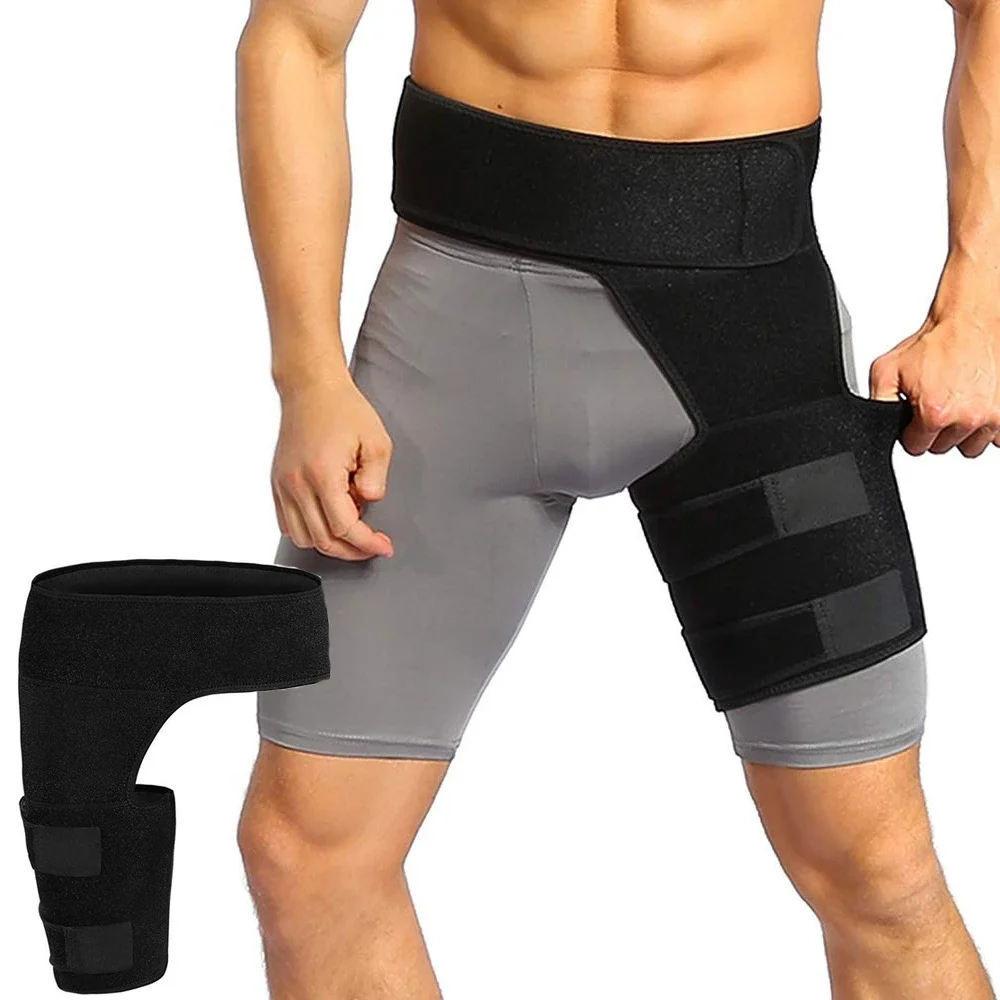 1Pcs Hip Brace, Non-slip Lower Back Support Brace, Sciatica Pain Relief Brace, Thigh/Hamstring Compression Support