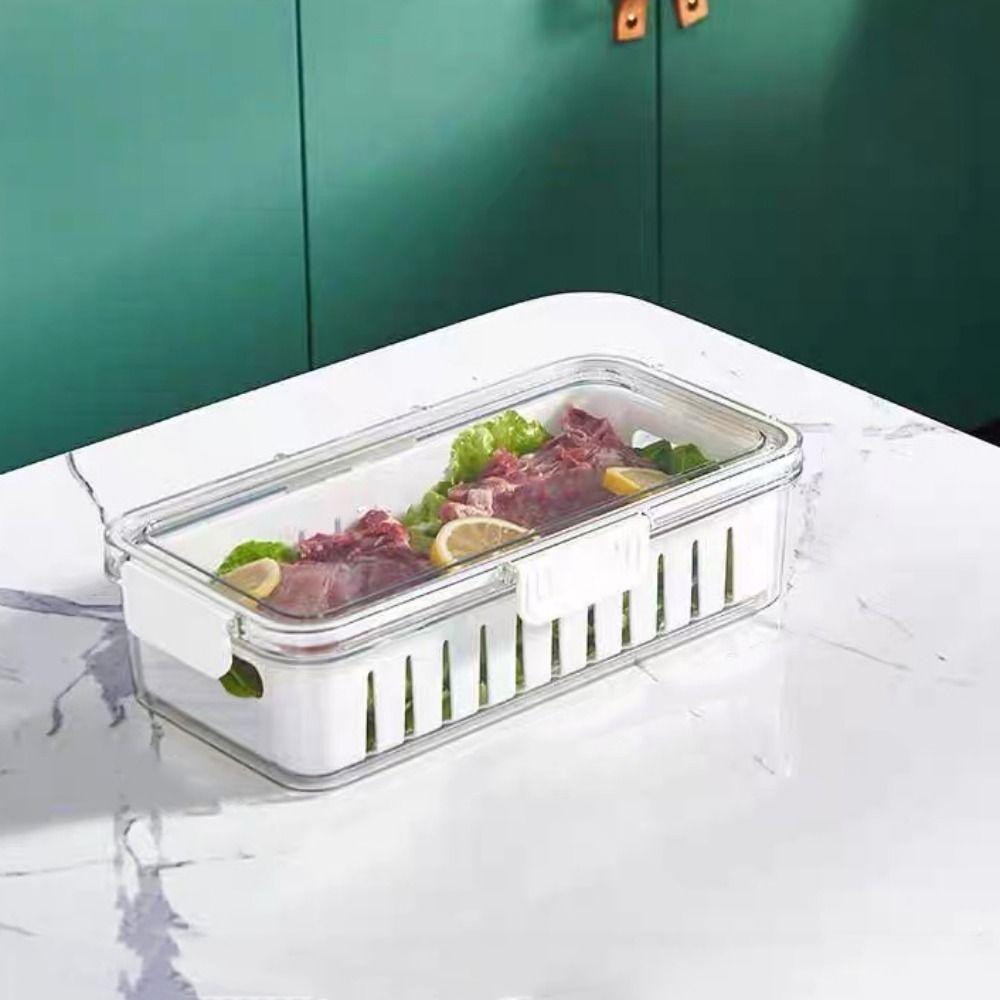 Removable Food Storage Containers Stackable Fruit Vegetable Storage Box Fresh-keeping Box  Freezer