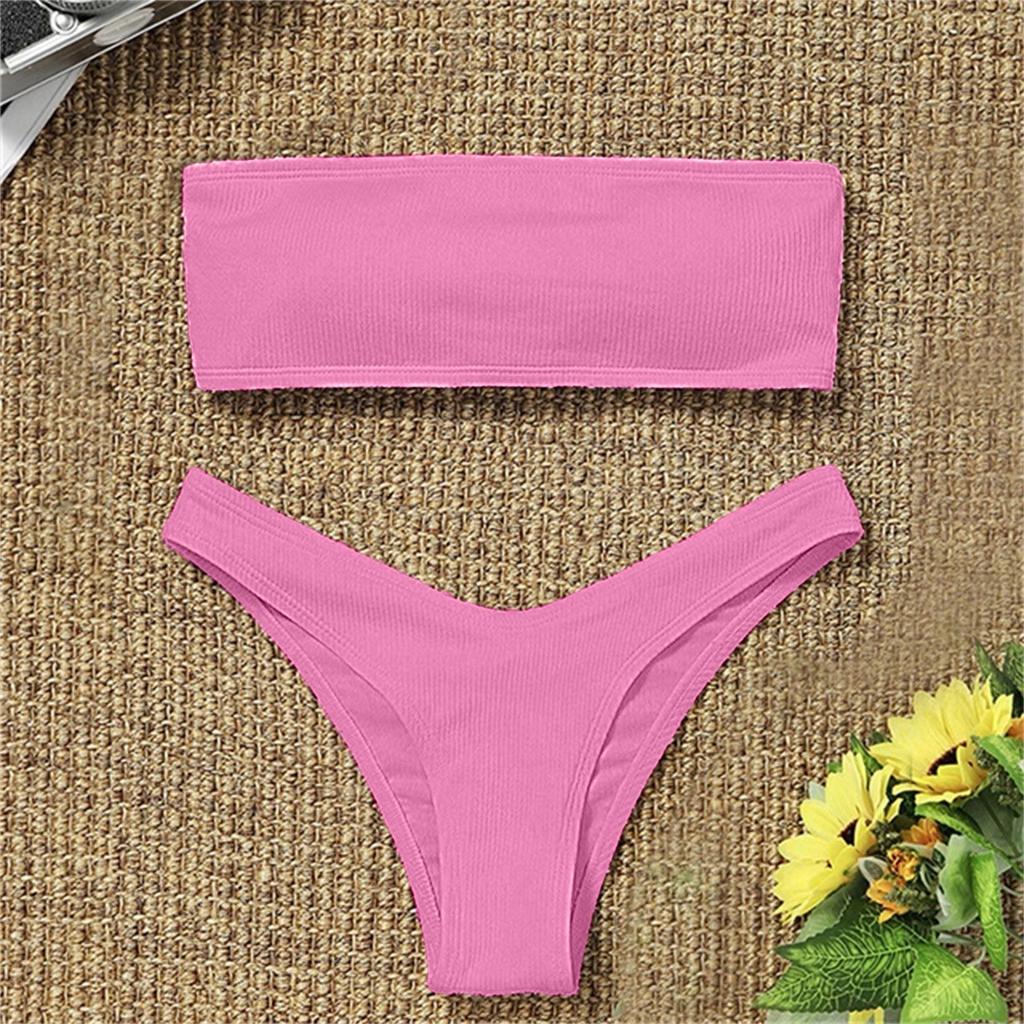 Women's Bikini High Waisted  Two Piece Swimsuit Swimwear