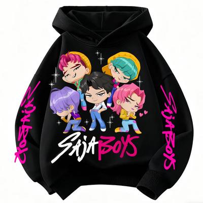 Kids Anime Demon Slayer Tomioka Print Hoodie Unisex Boys Girls Casual Childrens Cartoon Clothes