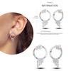 NEW Round Original CZ Hoop Earrings Heart U Shape Moon Star Unicorn Earring for Women Party Engagement Jewelry Gift