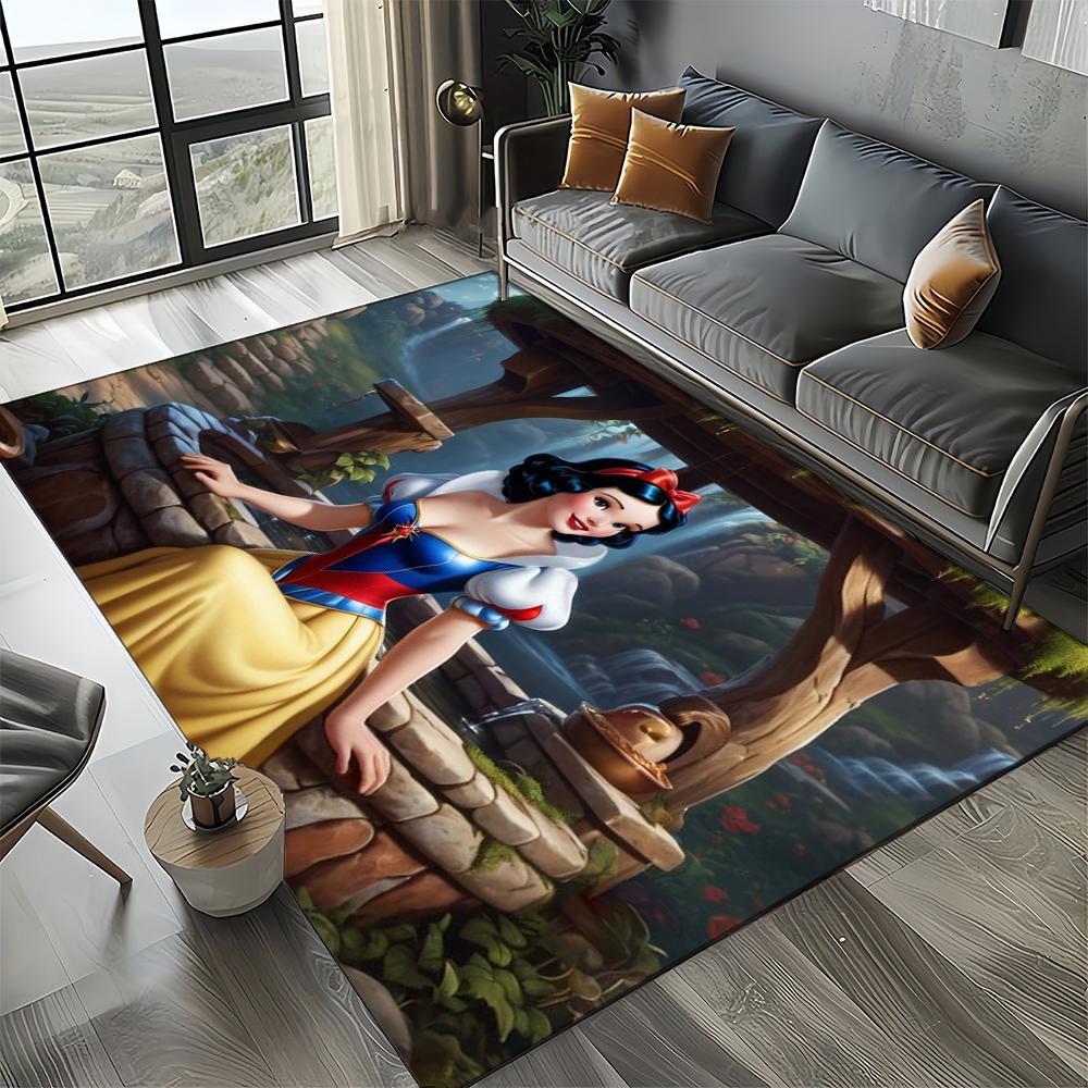 27 Style Snow White Princess Cartoon Girl Carpet Rug for Bedroom Living Room Home Sofa Decoration,kid Large Decor Floor Mat Gift