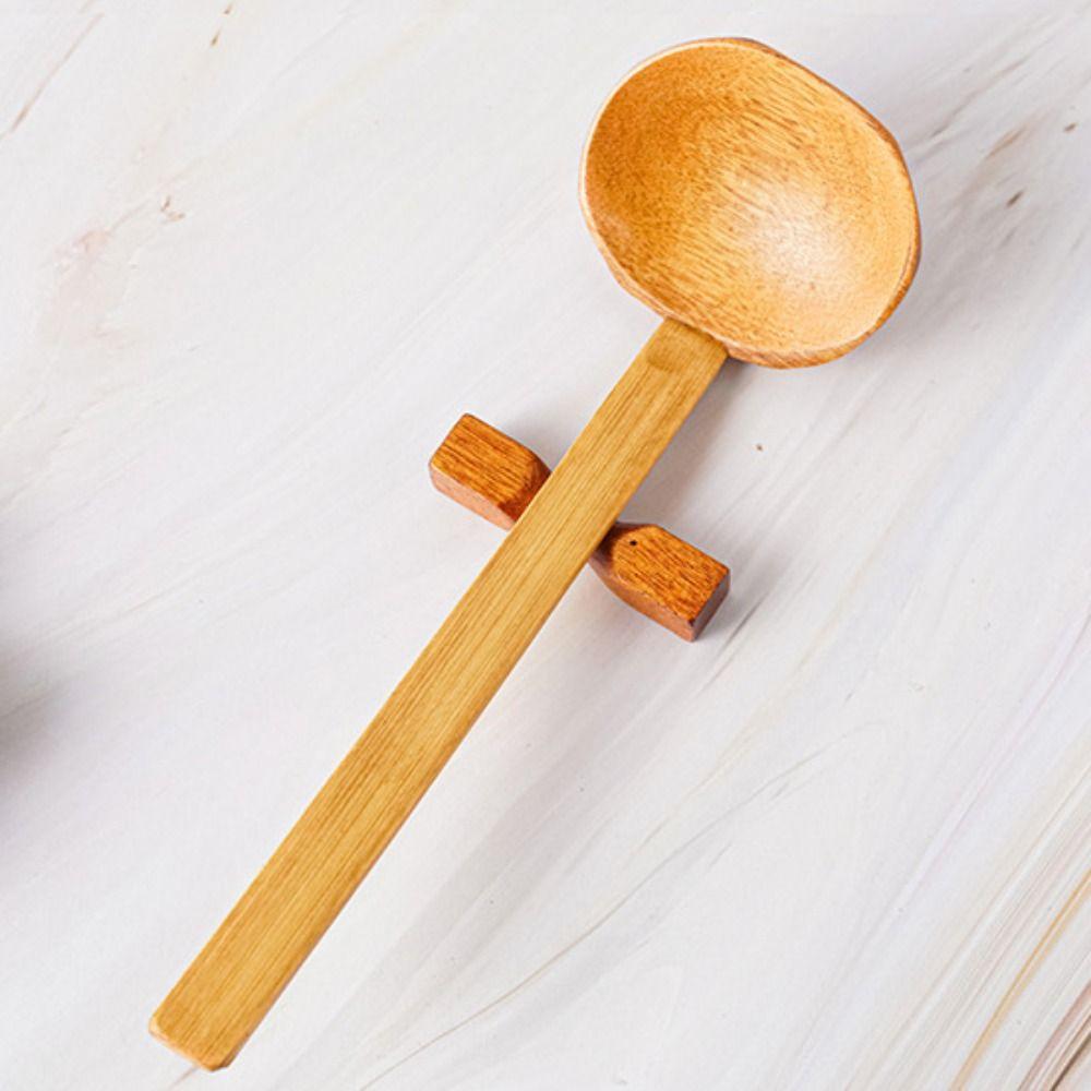 Wooden Wooden Rice Spoon Fish-shaped Slotted Spoon New Soup Spoon Kitchen Tool
