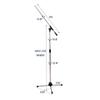 Kikutani Boom Microphone Stand MS-200B Compatible with Straight Type Black
