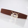Simple Elastic Waist Seal Women's Dress Slim-fitting Belt Ring Buckle Waist Seal