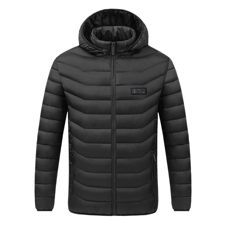 Men's Smart 11-Zone Heated Winter Jacket - Three-Control Warm Cotton Outerwear