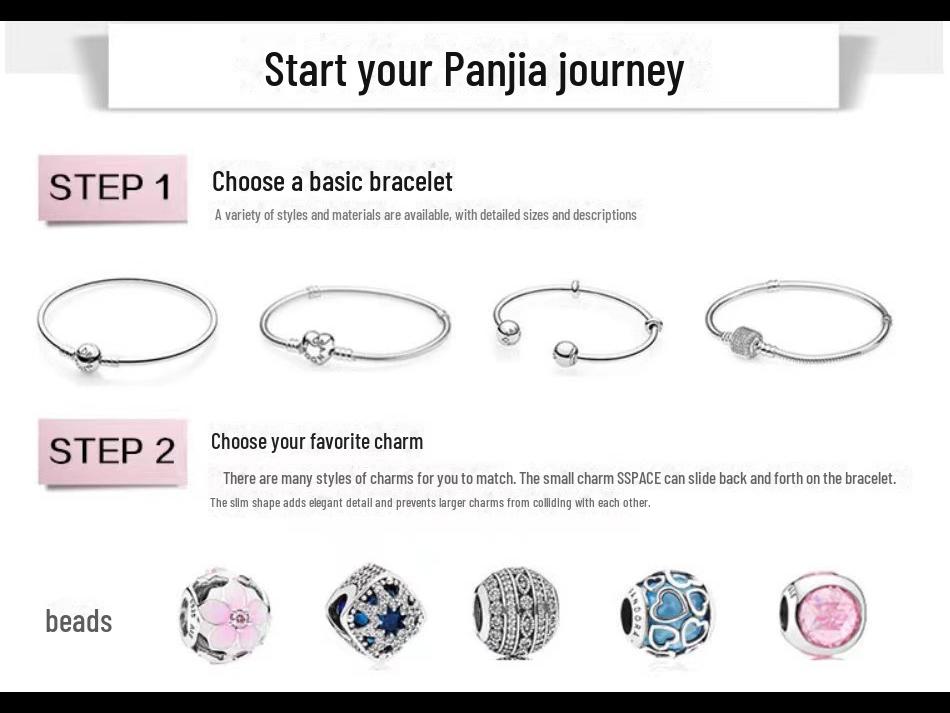 Ocean Heart Blue Dream Catcher Sterling Silver Bracelet with Beads