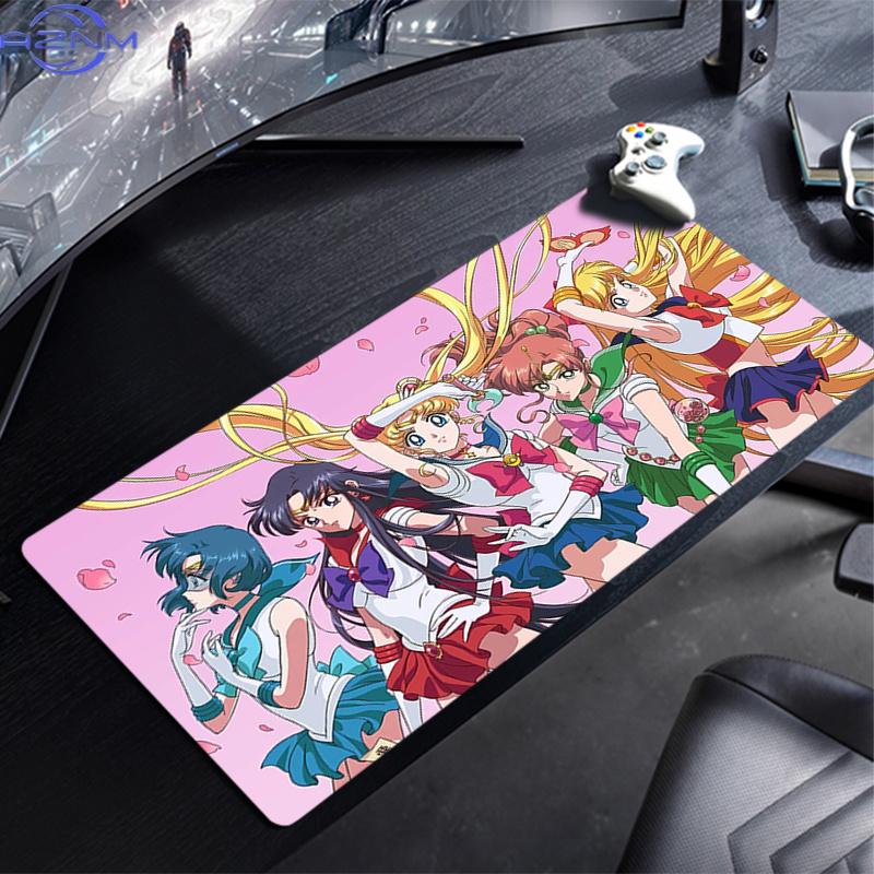 Mouse Pad Sailor Moon Xxl Computer Speed Type Carpet Mat For Esports Players Laptop Keyboard Mousepad Office Desk Mat