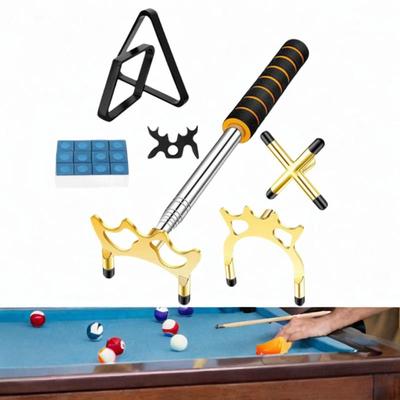 Billiard Bridge, Retractable Pool Stick, Snooker Cue Bridge Rest with Head for