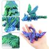 3D Printed Gemstone Flying Dragon Gift Toy with Wings That Can Be Twisted To Relieve Stress, Creative Dragon Figurine Toy