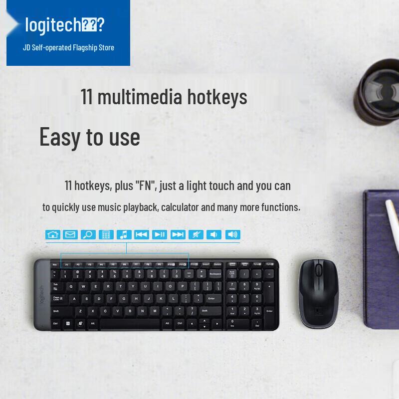 

Logitech MK220 Wireless Keyboard and Mouse Combo