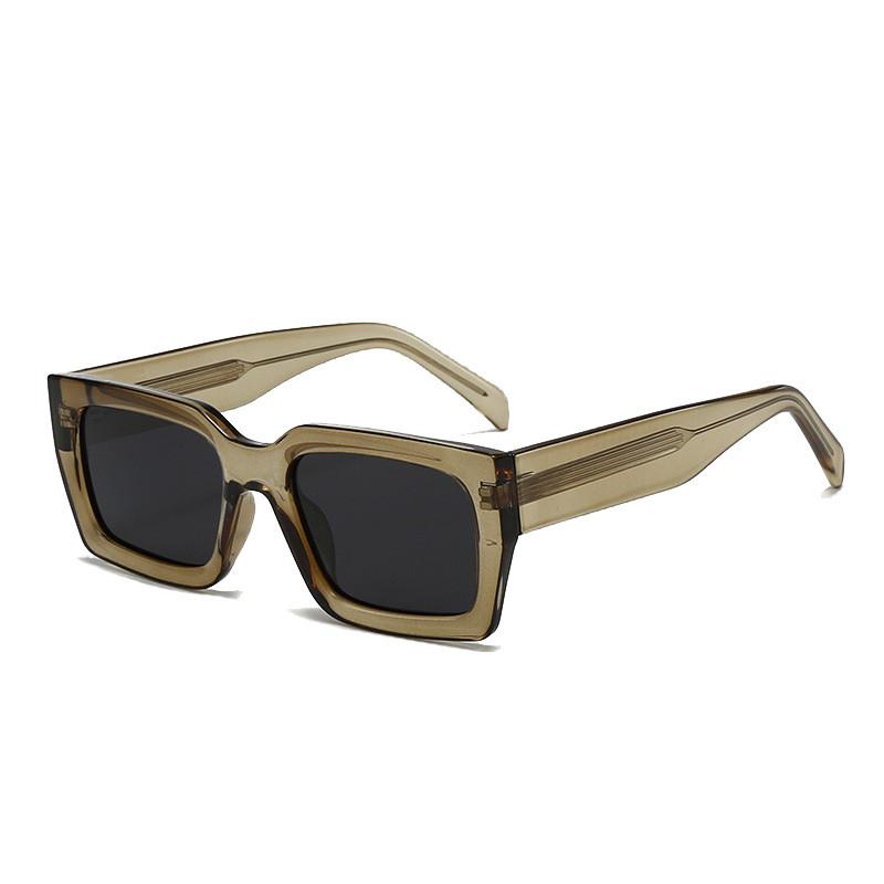 Minimalist Black Square Sunglasses With Uv400 Polarized Tac Lenses For Fashion And Outdoor Activities