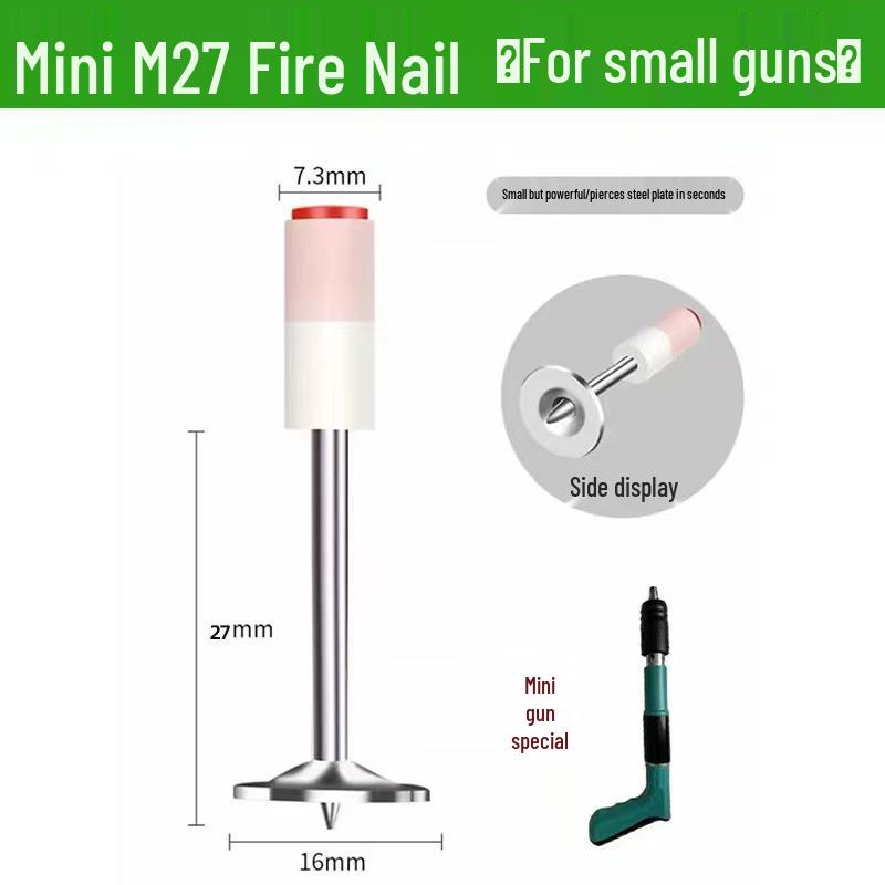 Silent Mini Nail Gun for Concrete and Walls
