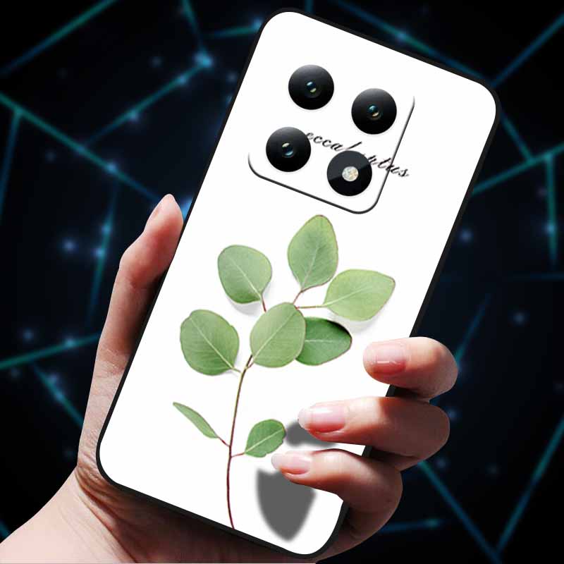 3D Flowers Emboss Fundas For Xiaomi 14T Pro 5G Case Soft Silicone Phone Cases for Xiaomi 14T 5G Back Covers Shell Mi 14T Pro Bag Xiaomi 14T Pro