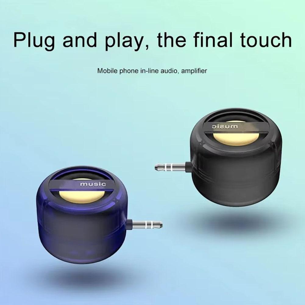 Portable Mini Speaker Universal 3.5mm Plug Type-c Mobile Audio Player External Audio Bluetooth Wireless Phone Portable Car E4A8