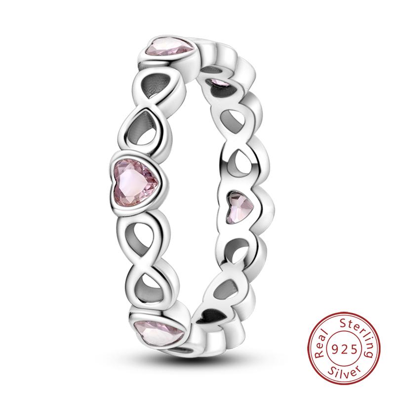 Popular Glow In The Dark Rings For Women 925 Silver Star Moon Sun Rings Sparkling Cubic Zircon Exquisite Jewelry Gifts