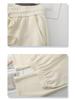 Gray Glitter High-Waisted Wide-Leg Elastic Drawstring Pants for Women - Spring/Autumn 2025
