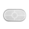 DIY Oval Mould Soft Flexible Jewelry Tray Mold for Office Home Decoration