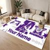 Alfombra de Terciopelo de Cristal con Nombre Personalizado, Felpudo Cómodo Antideslizante Olivia Rodrigo Para Decoración de Habitación