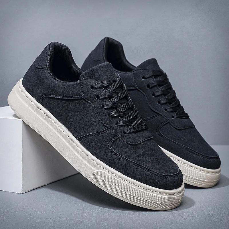 Fashion Classic Men's English Style Comfortable and Breathable Jogging Shoes for Outdoor Leisure