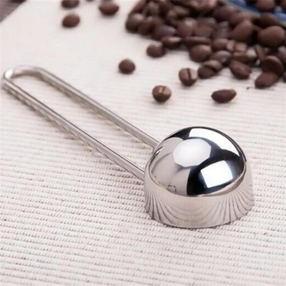 Stainless Steel Long Handled Coffee Spoon Tea Spice Measuring Scoop Longhandled Stirring Kitchen Tool Accessorie Coffee Maker