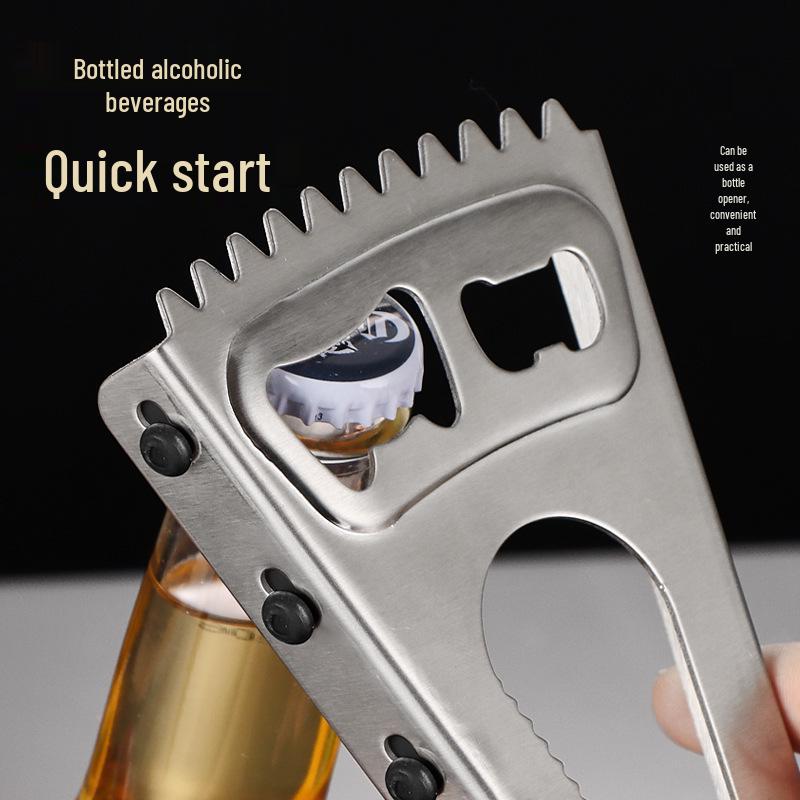 Multi-functional Stainless Steel Bottle, Can, and Lid Opener