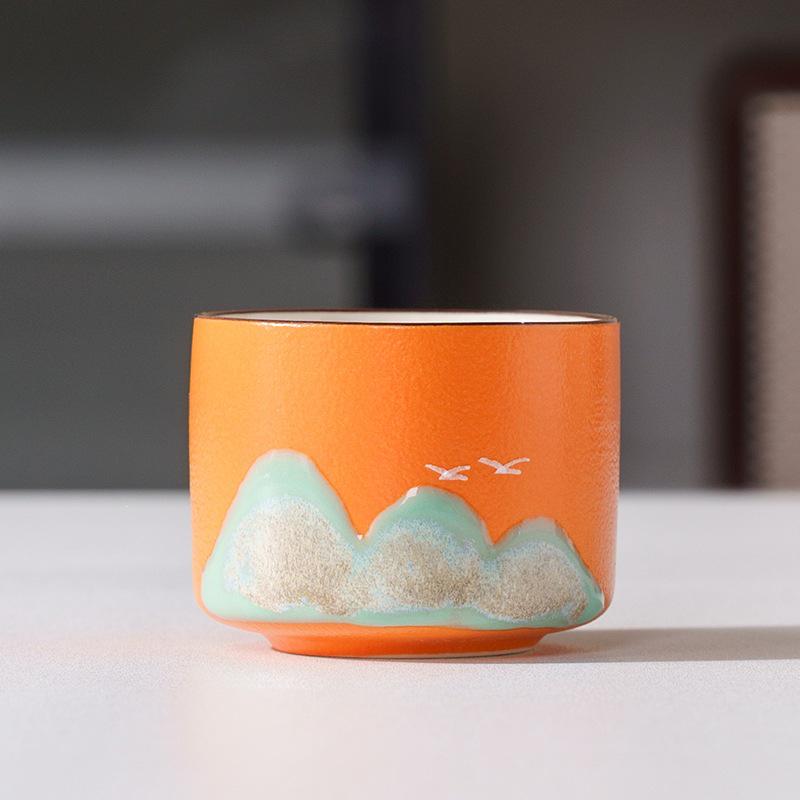 Chinese Style Ceramic Tea Tasting Cup - Cultural & Creative Gift for Hosts, Fathers, Leaders, Teachers & Business Souvenirs