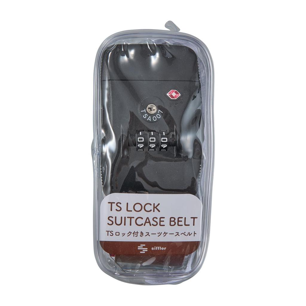 Siffler Suitcase Belt with TS Lock, Number Lock, Marker, Security, Anti-Theft, for International Travel, Siffler 209. Delta Color