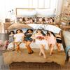 2026 New KATSEYE Pattern Three Piece Bedding Set Luxury Comforter Set with Queen King Including pillowcase pink comforter set